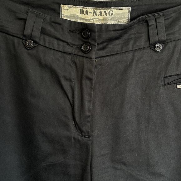 VTG Da-Nang Y2k Wide Leg‎ Pants Womens Size 10 Goth Grunge Silky Rocker Skater - Picture 11 of 13